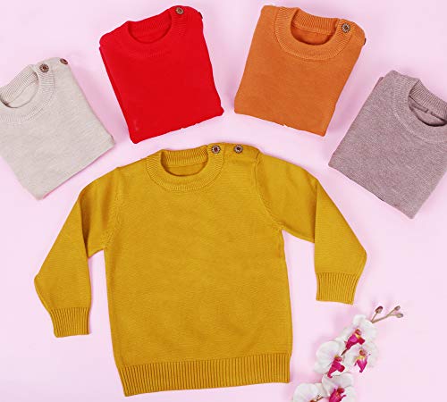 Image of Baby Sweater Full Sleeve Round Neck Baby Warm Wool Sweater for Kids Boys and Girls