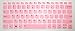 BingoBuy US Layout Keyboard Protector Skin Cover for Lenovo Yoga 730-15IKB, 720-15IKB, 520s 14'', Flex 6-14IKB, Flex 5 14'' & 15'', 120s 14'', 320s 14'', 330 330s 14'', 530s 15” (Pink)