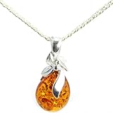 Material :Naturbernstein und massives 925 Sterlingsilber gestempelt / Nickelfrei