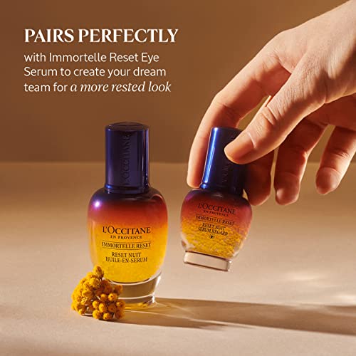 L'occitane Immortelle Overnight Reset Oil-In-Serum, 1 Oz.: More Radiant Skin In 1 Night*, Smooth Fine Lines, Revitalize Dull Skin, Award-Winner #TOP5