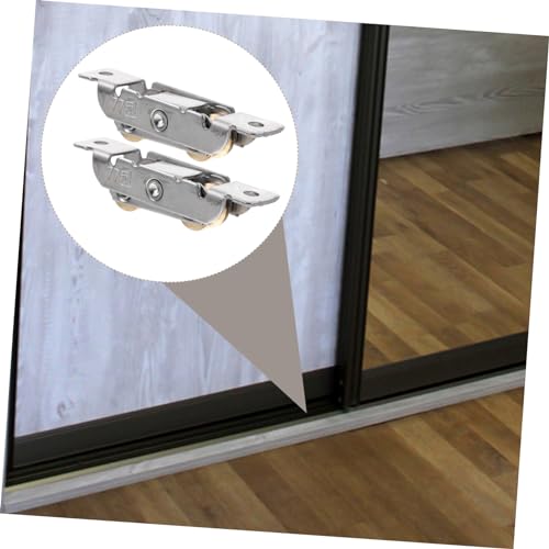 KITANDOVE 2 Peças Polia De Porta E Janela Porta Deslizante Andador Rodas De Porta De Armário Rolos D