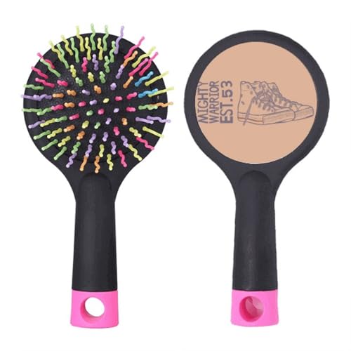 Brosse à cheveux démêlante coussin avec illustration chaussures peinte à la main pour salon