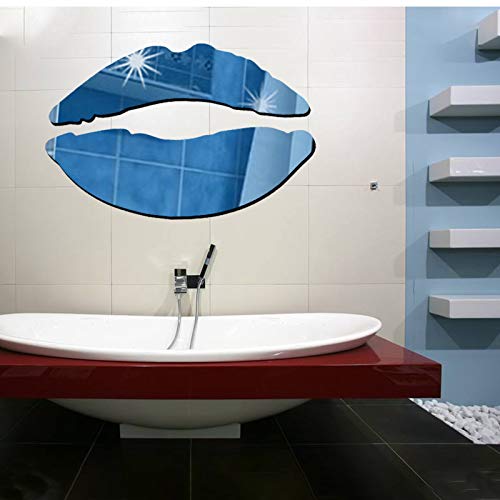 Yanxi 3D Mirror Wall Stickers For Walls, 2 Sets Kiss Stickers Acrylic Diy Self-Adhesive Wallpaper Peel And Stick Murals For Living Room, Bedroom, Bathroom Home Decor #TOP2