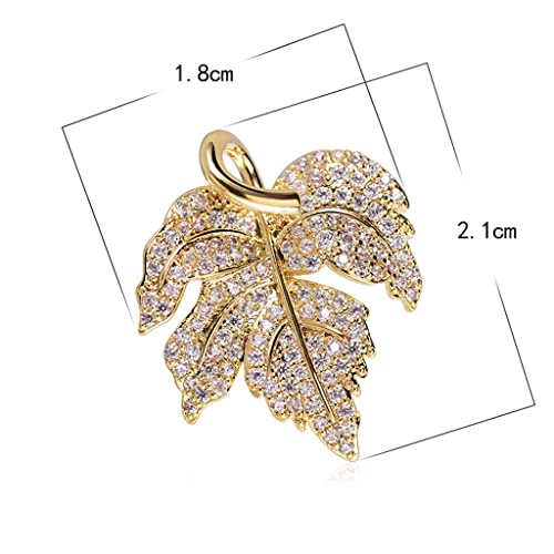 Broche feuille d'érable poétique, bijou de corsage pour elle