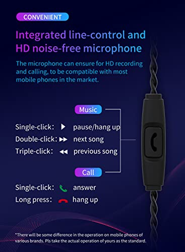 Image of YINYOO KBEAR Storm Professional in Ear Monitor Earphones for Singers Drummers Musicians Bassists, Custom Wired Earbuds in Ear Headphones IEM, Hi Res Detachable OFC Silver-Plated Cable