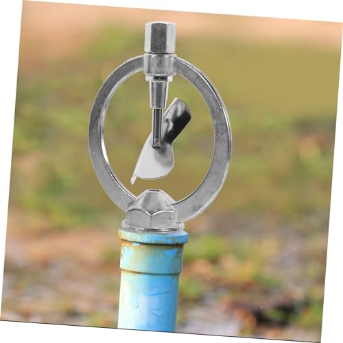 Arroseur rotatif robuste en zinc finition argentée - 8