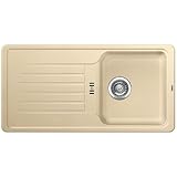 reversible Granitspüle, d. h. Tropffläche kann nach rechts oder links ausgerichtet werden - beachten Sie auch das Ratgebervideo 'Zusätzliche Lochbohrungen' auf der Website des Herstellers