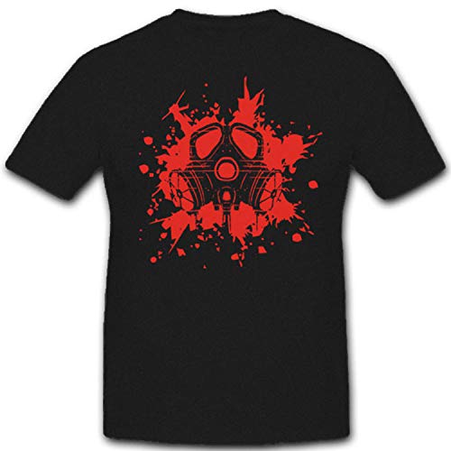 Masque à Gaz T-Shirt Imprimé Atome - Idéal pour vos Sorties Urbaines et Airsoft