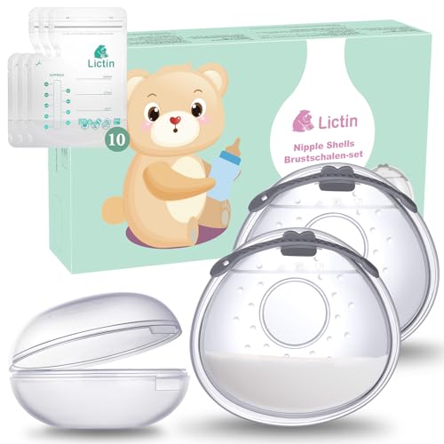 Lictin Breast Shell Breastmilk Collector for Breastfeeding...