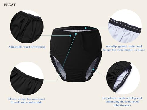 Image of Youth Special Needs Reusable Swim Diapers Swimwear for Incontinence