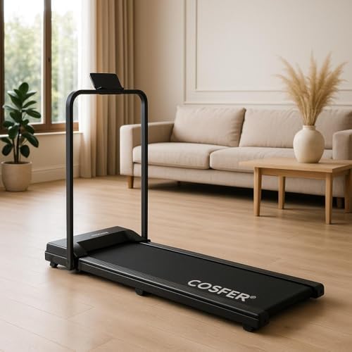 Cosfer Güçlü 2 Hp Yürüyüş Ve Koşu Bandı Katlanabilen 130 Kilo Taşıma Kapasiteli 1-12 Km Hız Kumandalı - Görsel 3