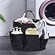 MZSX Zusammenlegbarer Werkzeugkorb, Eimer Werkzeugtaschen, zusammenlegbare Gadget-Taschen für den Garten, strapazierfähiger Gadget-Organisator, Werkzeugtaschen(Schwarz)