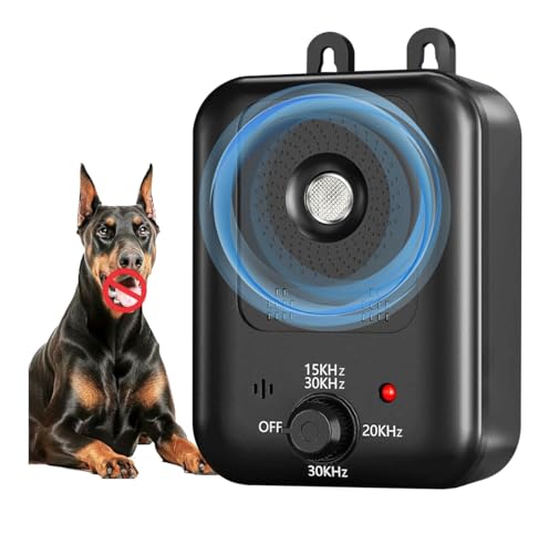 Dispositif Anti-Aboiement pour Chiens, Stoppeur d'Aboiement Rechargeable,Boîte Aboiement Intérieur Extérieur pour Petits Grands Chiens,Dispositifs de Dissuasion d'Aboiement Empêcher Le Chien du Voisin