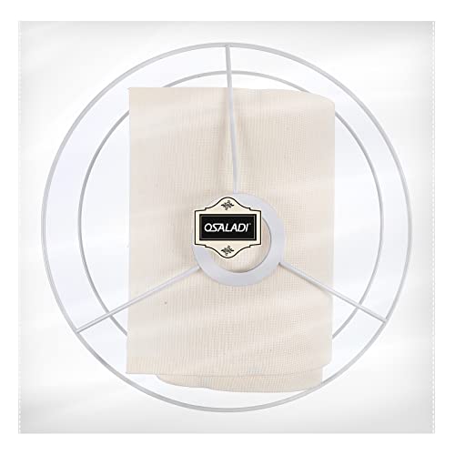 Osaladi Drum Lamp Shade Cylinder Lampshade Detachable Fabric Light Shade Cover For Hotel Home Bedroom Living Room E27 Light Decor 26.5X18Cm White #TOP6