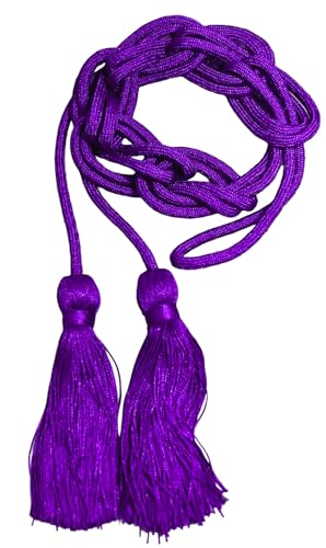 VILLAGE GIFT IMPORTERS Purple Vestment Cincture Belt | Catholic Vestments For Mass | Italian hand-crafted | Priest and Deacon Attire | Christian Liturgical Garment