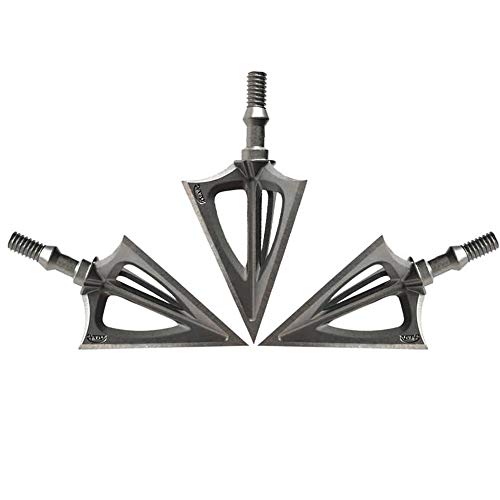 Bgary Broadheads 100 Grain Fixed Blades Archery Broadheads For Crossbow Recurve Bow And Compound Bow 12 Pcs Silverly #TOP7