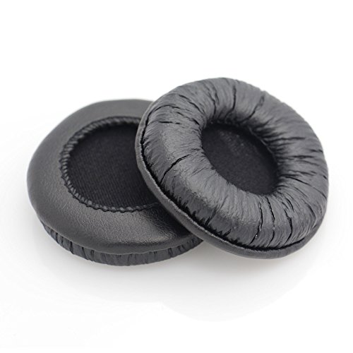 INF Black Leather Ear Pads for Sennheiser PX 100/PX 100-II/PX 200 Headphones, Soft Memory Foam Replacement Cushions