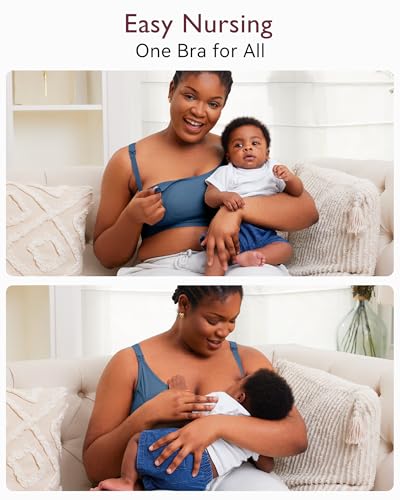Image of Momcozy Hands Free Pumping Bra, Adjustable Breast-Pumps Holding and Nursing Bra, Pumping & Nursing Bra in One