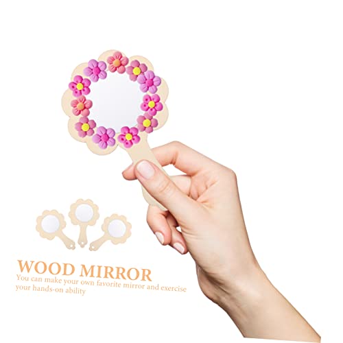 Miroirs bois pour garçon fille FRCOLOR : activité manuelle école - 5