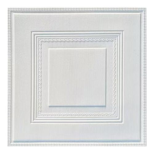 Machtiging Dalle De Plafond,Panneaux De Plafond Suspendu,Dalles De Plafond Autocollantes 3D,Plaque pour Plafond A Coller,Installer Facile,LéGer,Style Moderne,pour DéCoration Domicile