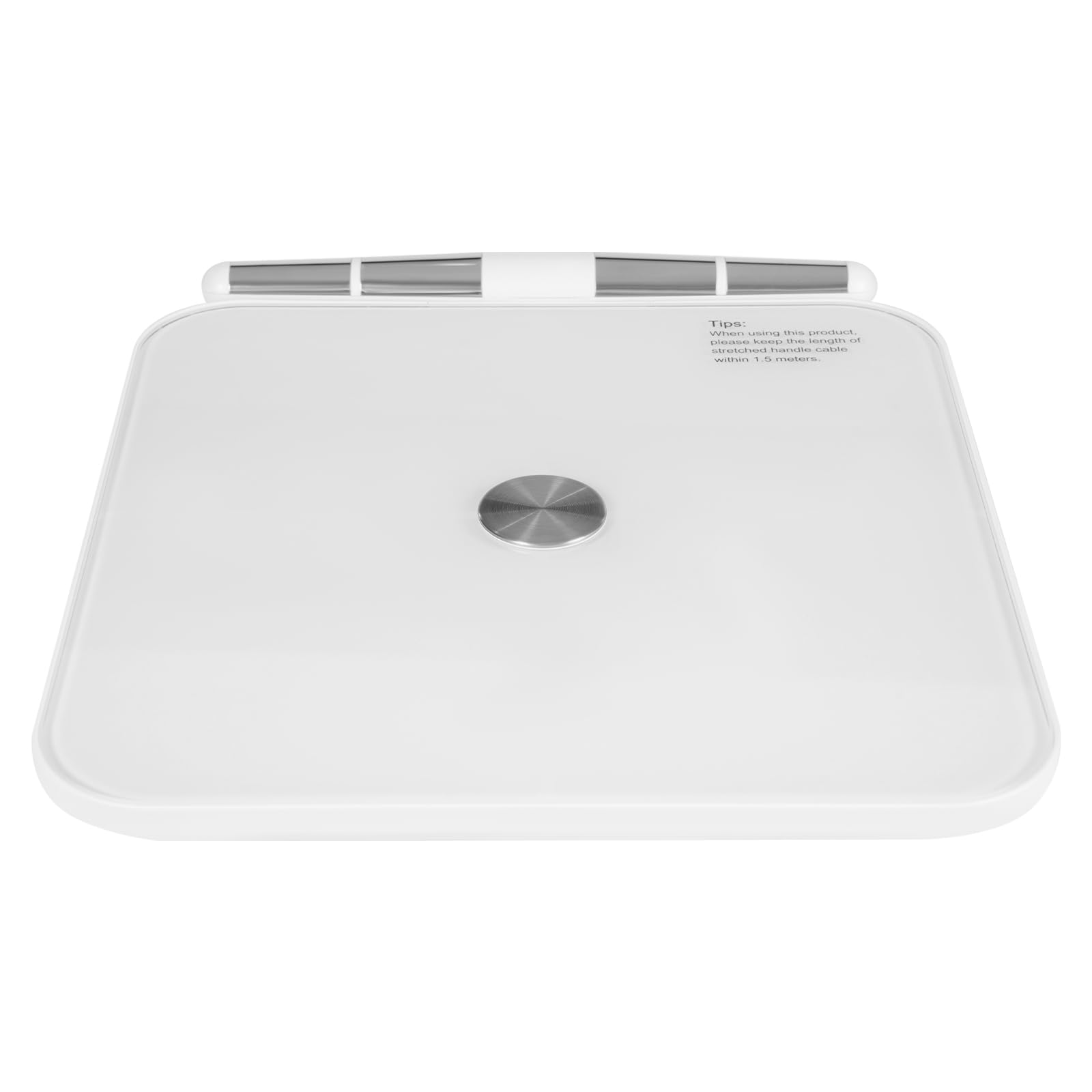 Bilancia da 3 – 180 kg Mini digitale Lcd elettronica, per peso, grasso corporeo, massa ossea e BMI, 36 x 32 x 4 cm, bianco record track bilancia ricaricabile con Bluetooth e retrattile