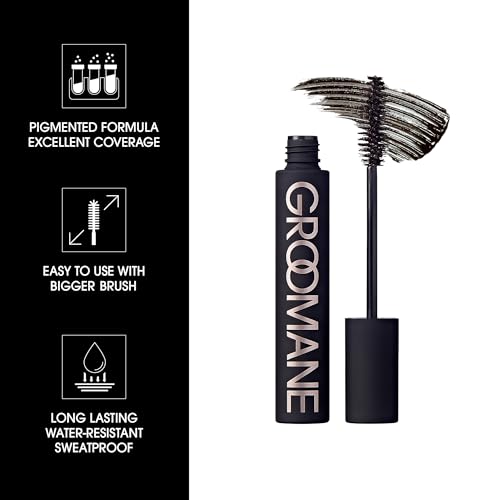 Red by Kiss Retoque masculino Groomane com cobertura cinza, escovação temporária para barbas, raiz d