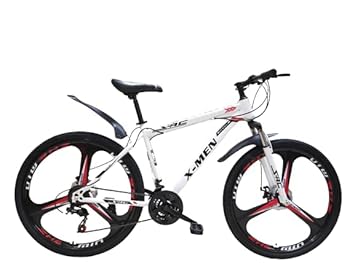 SAC MTB X-Men 29T Mountain Bicycle/Bike/Alloy with 21 Gear Speed/Dual Disc and Front Shocker for Men/Boys-, Ideal for 12 + Years, Frame Size: 29 Inches (White)