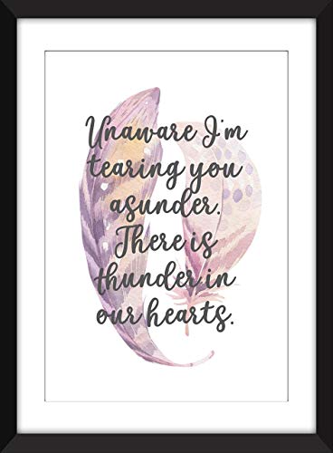 Kate Bush Running Up That Hill Lyrics Unframed Print Ungerahmter Druck Amazon De Handmade amazon de