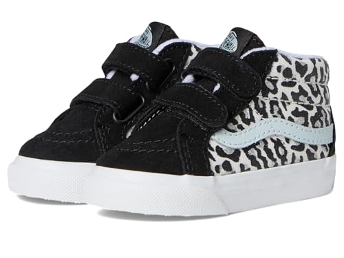 Baskets Vans SK8-MID Reissue V enfants gris tempête en mi-cuir résistant