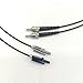 MINZIHAO ST-HFBR-4503Z/4513Z AVAGO Connector 1.0mm*2.2mm Simplex Plastic Fiber Wire Connecting line Optical Fiber line (Color : ST-4503-GREY, Size : 0.5m)