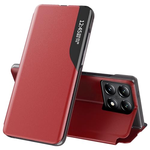 Clear View pliable en cuir pour Xiaomi 14T Pro antichoc 360