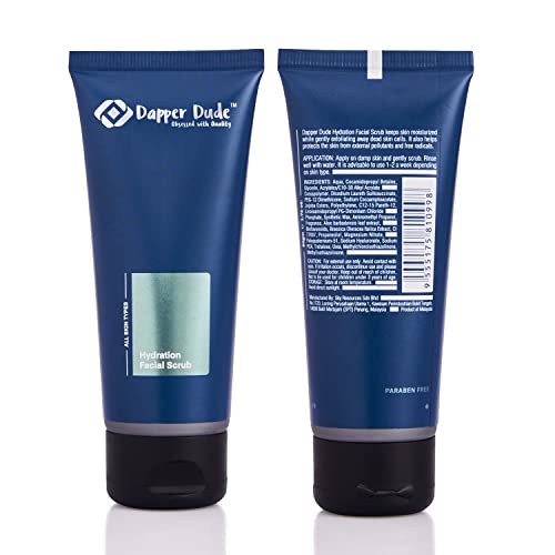 Image of Dapper Dude - Obsessed Men's Skincare Set: Hydration & Anti-pollution Kit for Men | Face Cleansing Gel, Hydration Serum, Oxygen Creamy Mask & Multi Vitamin Night Cream for Men | Pack of 4