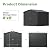 Patiowell 8x8 FT Outdoor Storage Shed, Heavy Duty Tool Metal Sheds with Lockable Doors and Updated Frame Structure for Backyard Patio Lawn, Black