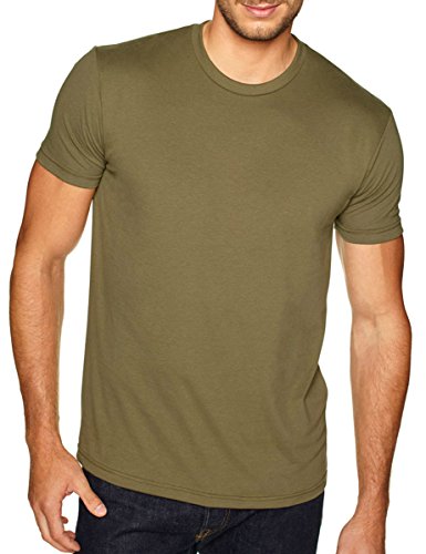 Next Level Mens Sueded Crew - MILITARY GREEN - XL - (Style # 6410 - Original Label)