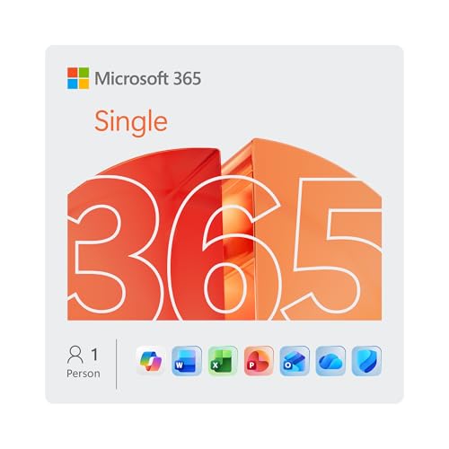 Microsoft 365 Single | 1 Jahr | 1 Person | Office Apps mit KI | 1 TB Cloudspeicher | Abo mit automatischer Verlängerung Microsoft 365 Single | 1 Jahr | 1 Person | Office Apps mit KI | 1 TB Cloudspeicher | Abo mit automatischer Verlängerung