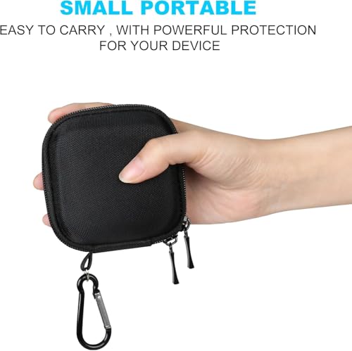 Image of M.G.R.J Portable Carrying Case Cover for Crucial X9 / X9 Pro / X10 / X10 Pro SSD 1TB 2TB 4TB 6TB 8TB USB 3.2 Portable External SSD Shockproof Water Repellent Storage Travel Bag (Hard|EVA|Black)