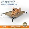 Coolaroo Original Elevated Dog Bed - Breathable Off-The-Ground Pet Bed with Cooling Fabric, Joint Relief & Moisture-Resistant Fabric, 100% Recyclable, Easy Clean, Nutmeg, Large