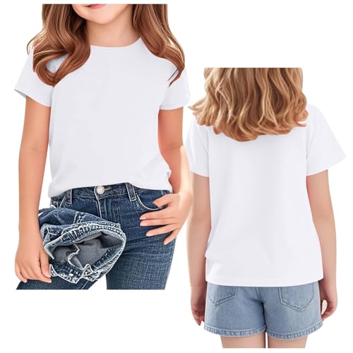Custom T-Shirt with Your Image for Boys Girls Funny DIY Print Cotton Short Sleeve Teens Girls Cute White Summer Shirt2