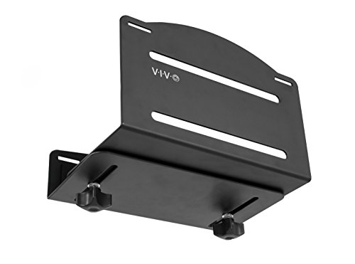 Vivo Supporto Universale Da Parete Per Pc, Staffa In Acciaio Regolabile, Custodia Per Computer, Supporto Per Cinghia Cpu A Telaio Aperto, Nero, MOUNT-PC03V - 6