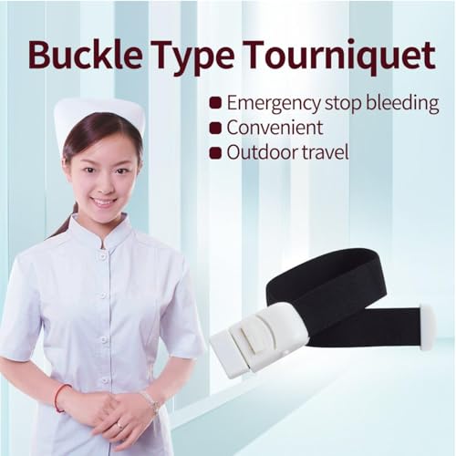 Image of Premium Elastic Medical Tourniquet Belt with Buccal /High Elasticity for Blood Collection - Adjustable, Quick-Release for Blood Collection & Emergency First Aid. (blue, Pack OF 2)