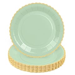 Sage Green with gold edge