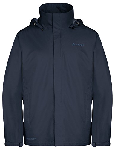Foto von VAUDE Regenjacke Herren Escape Light, wasserdichte Outdoor-Jacke, atmungsaktiver Windbreaker mit Kapuze, Klimaschonende Wanderjacke