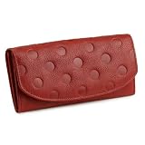 [アルコロ] 日本製 カブセ 長財布 ドット …(テラコッタ)