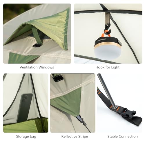 Carpa para camping ligera para 2 personas BISINNA miniatura 6