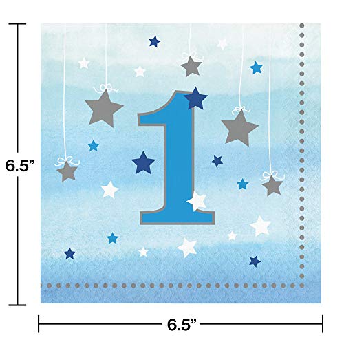 One Little Star Boy 1St Birthday Napkins, 48 Ct #TOP1