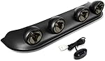 DNA MOTORING FL-ZTL-249-SM Roof Mounted Fog Light Assembly (Driver & Passenger Side) + Switch,Smoke