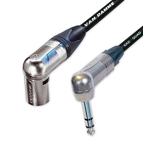 Van Damme Neutrik XLR a jack en ángulo Cable de interconexión de equilibrado