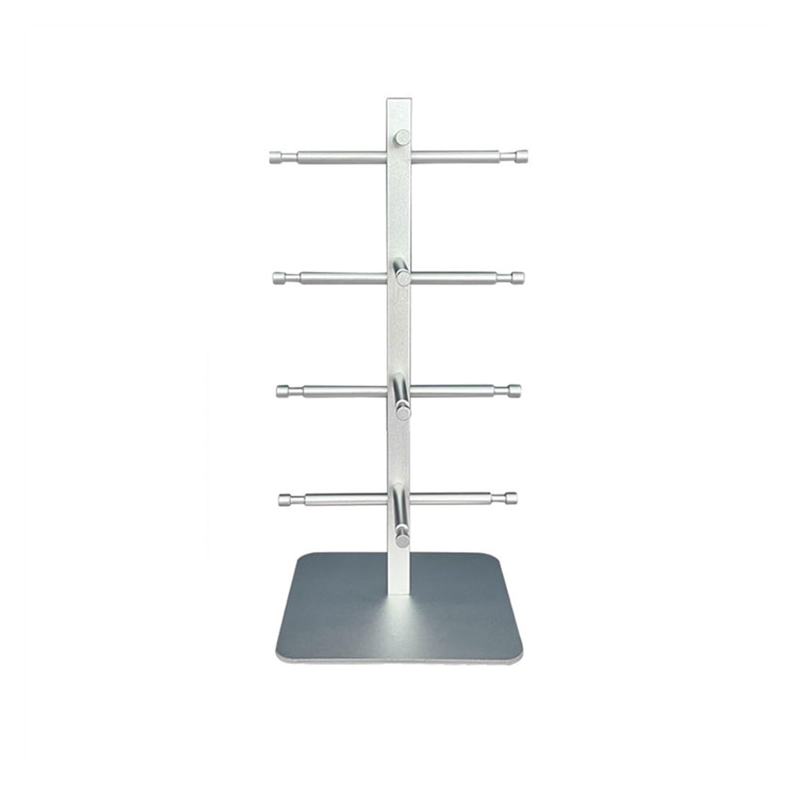 guiling-1986 Eyeglasses Display Rack Eyeglasses Display Rack Sunglasses Storage Store Props Alloy Racks Organizer for Eyewear(Silver)