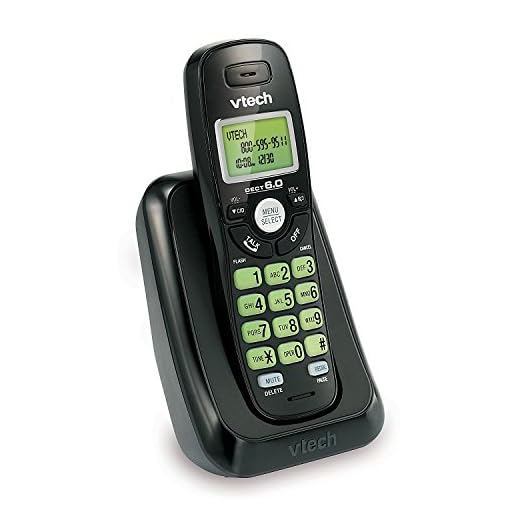 VTech VA17141BK Dect 6.0 Cordless Phone with Caller Id, Wall-Mountable, Black