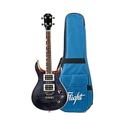 Flight Vanguard Ukulélé électrique à Corps Solide Noir Transparent - Les Beatles, Paul McCartney, John Lennon, RIngo Starr, George Harrison Flight Vanguard Ukulélé électrique à Corps Solide Noir Transparent – Image 3